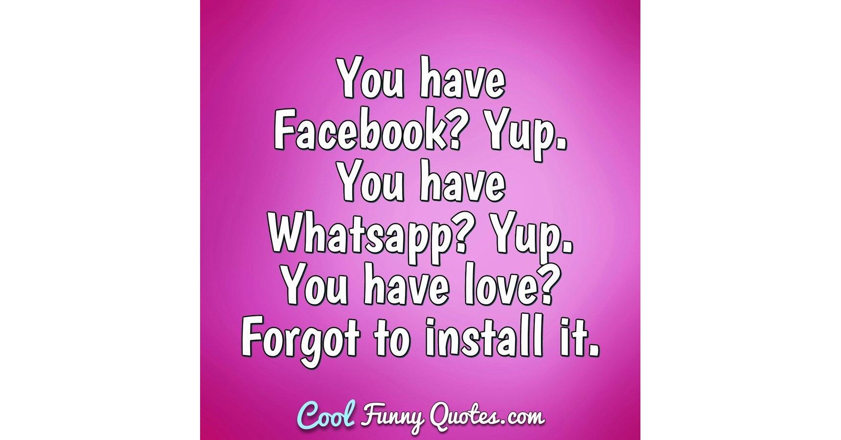 funny quotes about love for facebook status