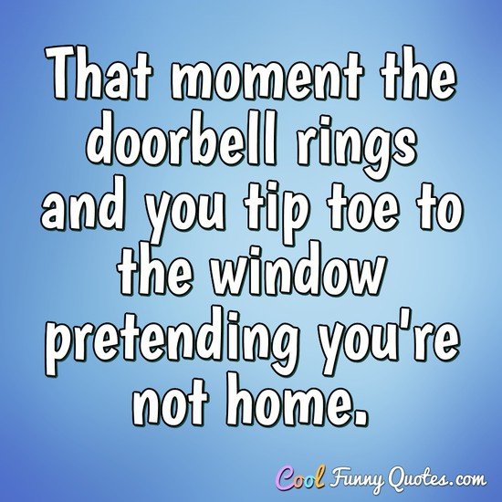 the doorbell rings