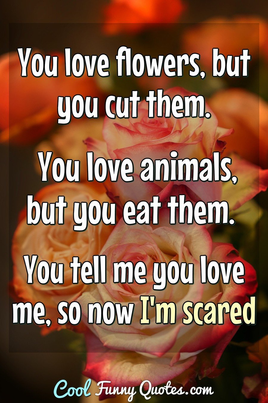 im scared quotes love